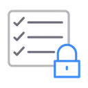 Free Lock Private Checklist Icon