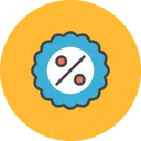 Free Procent Badge Icon