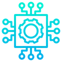 Free Chip Hardware Microchip Icono