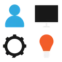 Free Business Processing Management Icon