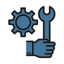 Free Processing Settings Cog Action Icon