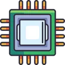 Free Processor Chip Microchip Icon