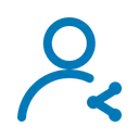 Free Profile Share Sharing Data Icône