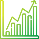 Free Line Chart Trading Graph Report Icon