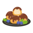Free Cuisine Chocolate Choux Icon