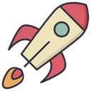 Free Project Launch Startup Rocket Icon