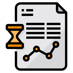 Free Project Report Icon - Download in Colored Outline Style