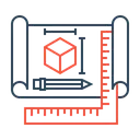 Free Projeto Plano Dimensao Ícone