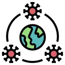 Free Coronavirus Mundo Propagacion Icono