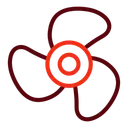 Free Propeller Drone Aircraft Icon