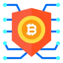 Free Escudo Proteger Bitcoin Ícone