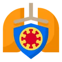 Free Pnemonia Virus Shield Icon