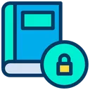 Free Book Protection Lock Icon