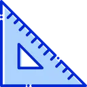 Free Protractor Set Square Triangle Icon