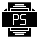 Free Ps Archivo Tipo Icono