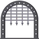 Free Puerta Medieval Defensa Puerta De Seguridad Icono