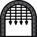 Free Puerta Medieval Defensa Puerta De Seguridad Icono