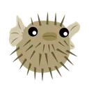 Free Puffer Fish Fish Fishing Icon