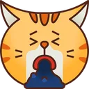 Free Puke Emoticon Cat Icon