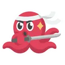 Free Pulpo rojo  Icono