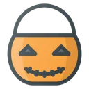 Free Pumpkin Bucket Halloween Icon
