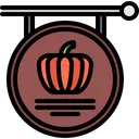 Free Pumpkin Sign  Icon
