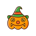 Free Pumpkin Witch  Icon