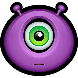 Free Purple Monster Emoji Icon