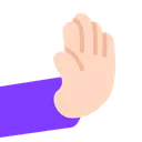 Free Pushing Hand Flat Icon