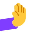 Free Pushing Hand Flat Icon