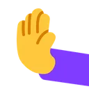 Free Pushing Hand Flat Icon