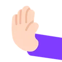 Free Pushing Hand Flat Icon