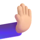 Free Pushing Hand Color Icon