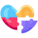 Free Puzzle Dating Jigsaw Icon