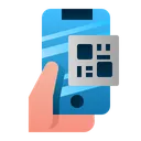 Free Code Qr Scan Telephone Icon