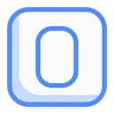 Free Quadratisches O Buchstabe Buchstabe Zeichen Icon