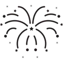 Free Fogos De Artificio Fogos De Artificio Vibrantes Ícone