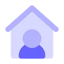 Free Quedarse En Casa En Casa Trabajar Desde Casa Icono