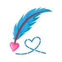 Free Quil Valentine Bird Icon