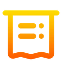 Free Quittung  Symbol