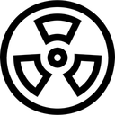 Free Radiation Atom Bacteria Icon