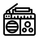 Free Radio Transistor Radio Antenna Icon
