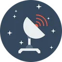 Free Radio Satellite Electric Icon