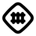 Free Railroad Railway Rail Sign Icon