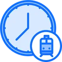 Free Railway Clock Hanging Clock Time Icon