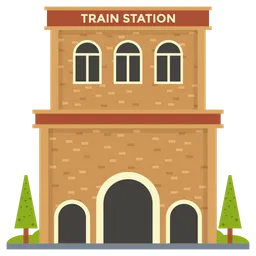 Free Railway Station  Icon