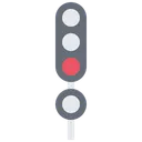 Free Railway Traffic Light Train Traffic Light Train Signal Icon