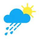Free Sun Rain Atmosphere Climate Increasing Clouds Weather Forecast Icon