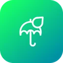 Free Rain Drop Umbrella Icon