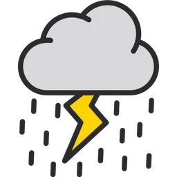 Free Rain with storm  Icon